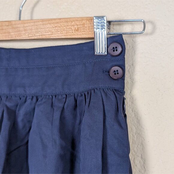 Amadi for Amour Vert Flared Skirt Knee Length Navy Blue size XS Preppy Academia - Picture 2 of 8